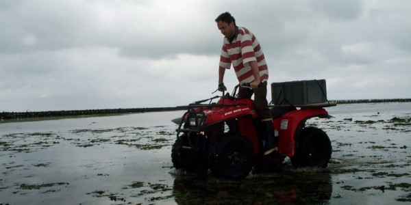 Prélèvements en quad à la pointe d’Agon (@SMEL)