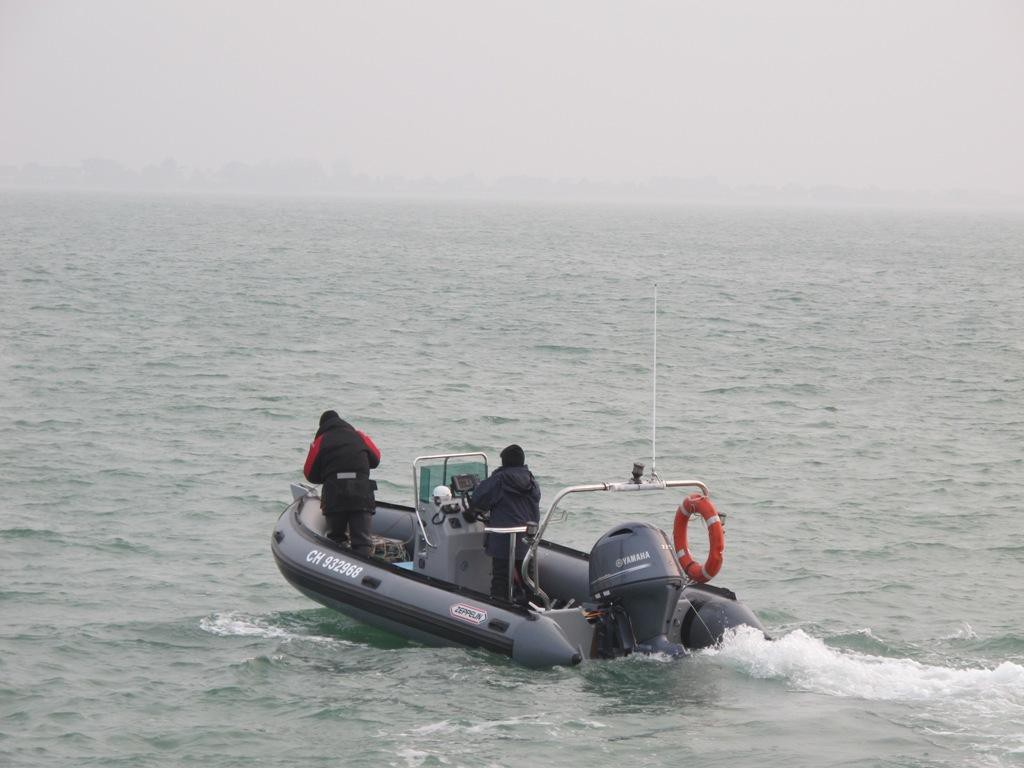 Le DONAX II lors de sa première sortie à Saint Vaast La Hougue (@SMEL)