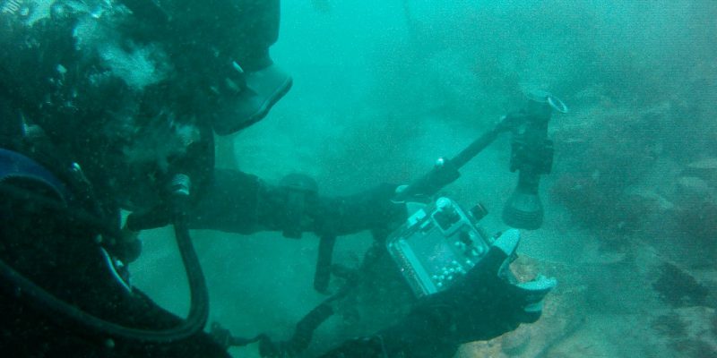 Photographie sous marine au cours du suivi DCE macroalgues (@SMEL)