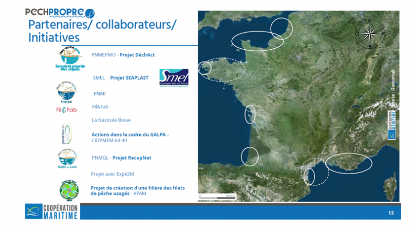 Carte des projets partenaire de PECHPROPRE