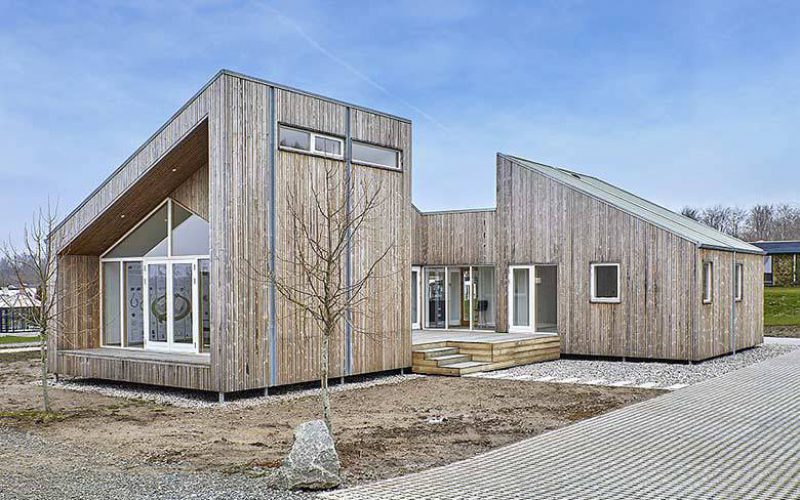 Une maison construire à base d’algues.(crédit photo : Een Til Een)