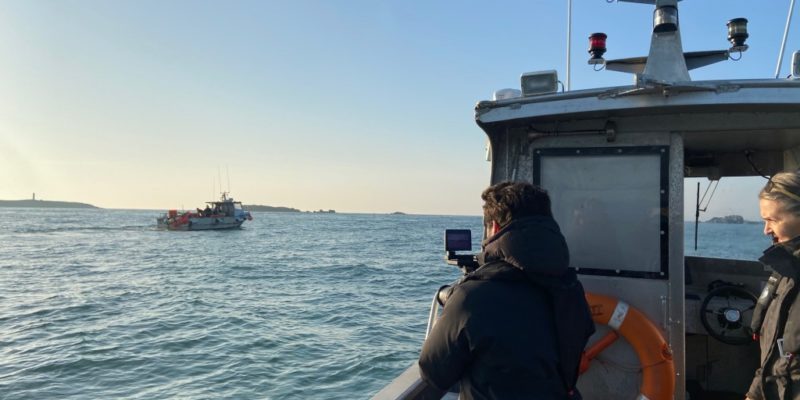 Tournage du reportage « Sale temps pour la planète » à bord de l’Helcyon II (@SMEL)