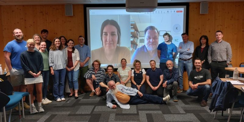 Groupe de travail de l’atelier scientifique inaugural sur le bulot (crédit photo : Université de Bangor)